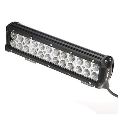 LED LIGHT BAR SPOT FLOOD BEAM 72W 12 Inch. โคมไฟรถยนต์บาร์ยาว 72 วัตต์ ขนาด 12 นิ้ว/30 CM. ไฟหน้ารถ ไฟรถส่องสว่าง สำหรับติดบนหลังคารถ หน้ารถยนต์ รถจี๊ฟ Jeep เอทีวี ATV รถกระบะ รุ่น SuperBright เเสงขาว จำนวน 1 ชิ้น