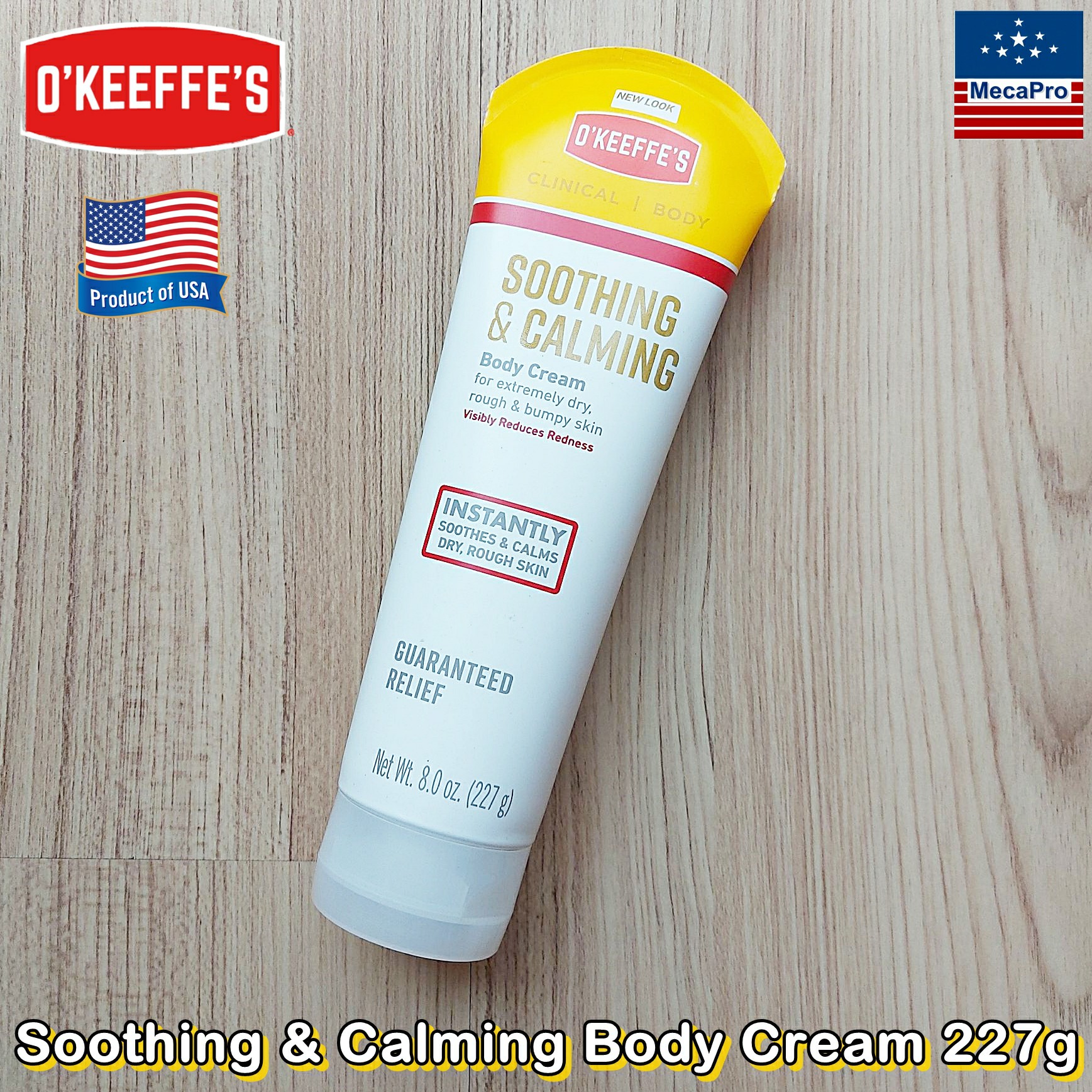 O'Keeffe's® Soothing & Calming Body Cream 227g ครีมทาผิว สำหรับผิวแห้งหยาบกร้านและเป็นหลุมเป็นบ่อ Guaranteed Relief ราคา 995 บาท*ส่งฟรี