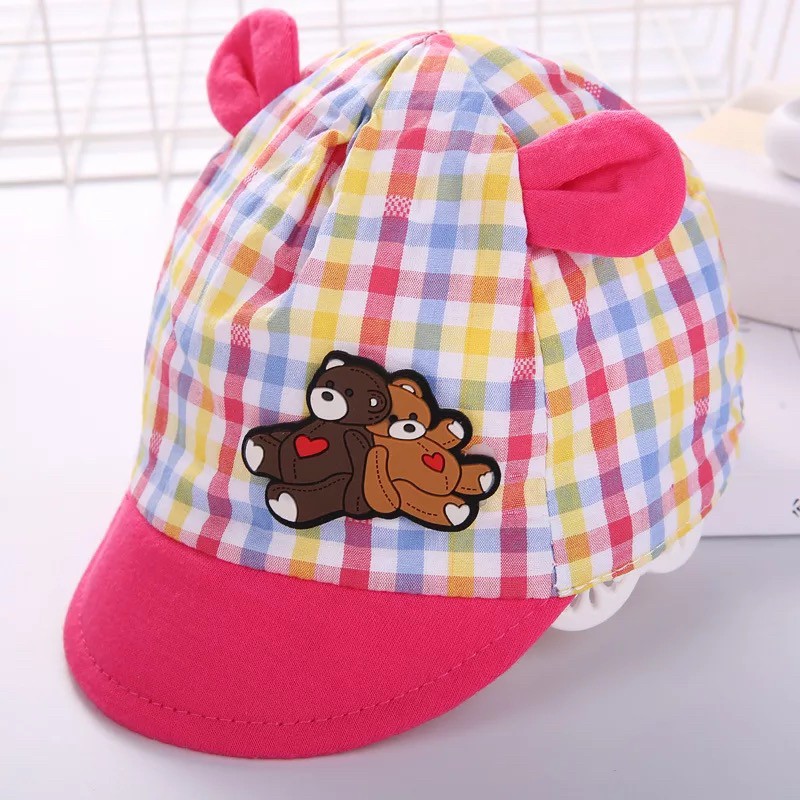 หมวกเด็กอ่อน หมวกปีกเด็กเล็กน่ารักๆ มียางยืดรัดคาง สามารถปรับขนาดหมวกได้ ผ้าฝ้าย อายุ 0-6 เดือน หมวกเด็ก หมวกเด็กหญิง พร้อมส่ง