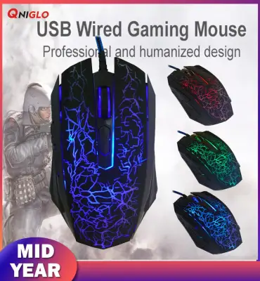 Professional X9 LED Optical USB Wired Gaming Mouse For PC Laptop 4000DPI