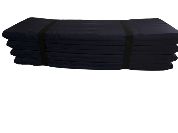 แผ่นรองนอนแบบไม่มีกระเป๋าสีดำ ขนาด 70x200cm.