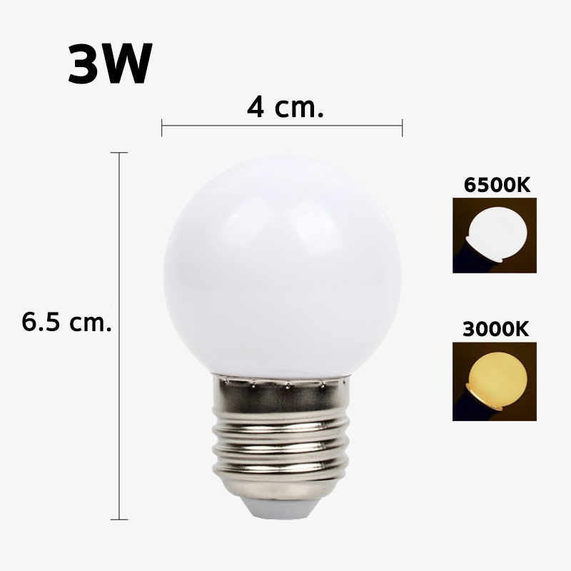 แพ็ค10ชิ้น หลอดไฟ หลอดปิงปอง หลอดLED หลอดไฟประหยัดพลังงาน ไฟ 5W 7W 9W 13W 15W 18W 24W ขั้วเกลียว E27 พร้อมส่ง