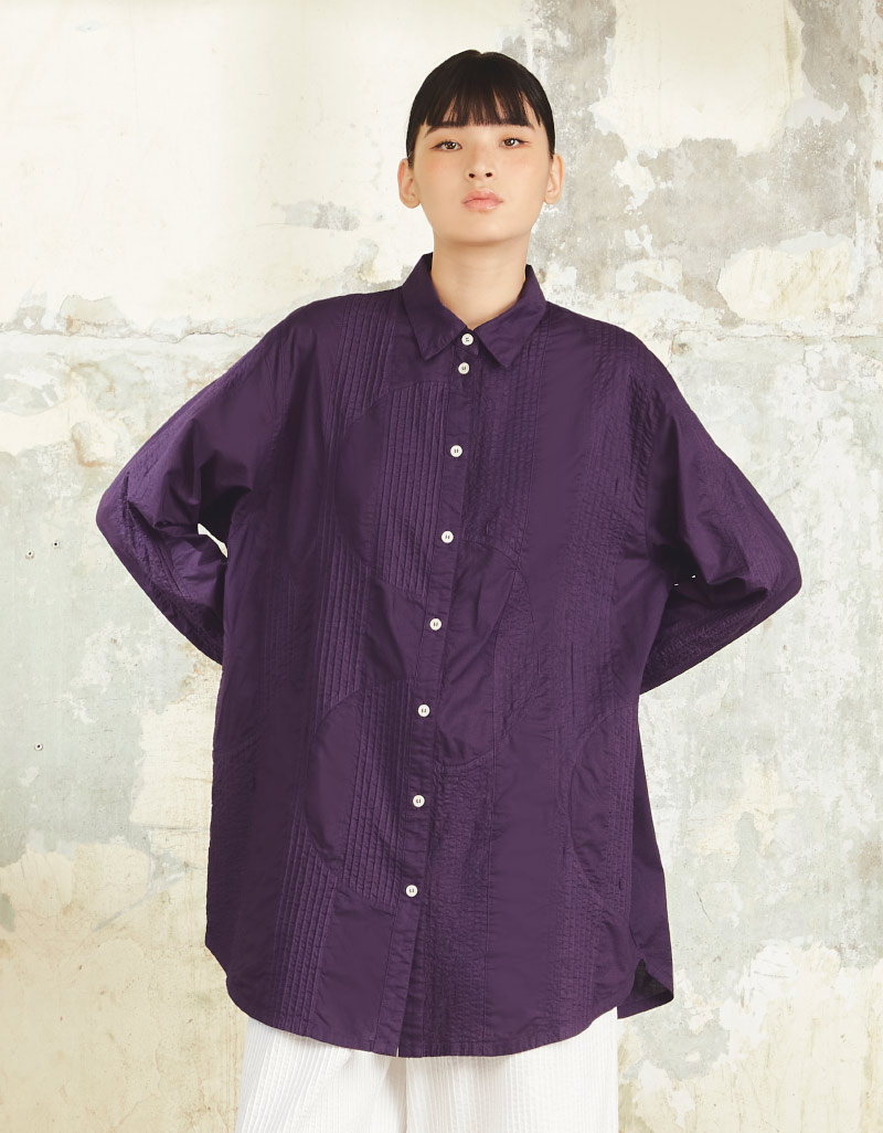 Yaccomaricard Aw24 Lady Lawn Blouse, Long-Sleeved Overshirt, Decorated with Curved Patterns Bl-1023858 ราคา 3,995 บาท*ส่งฟรี