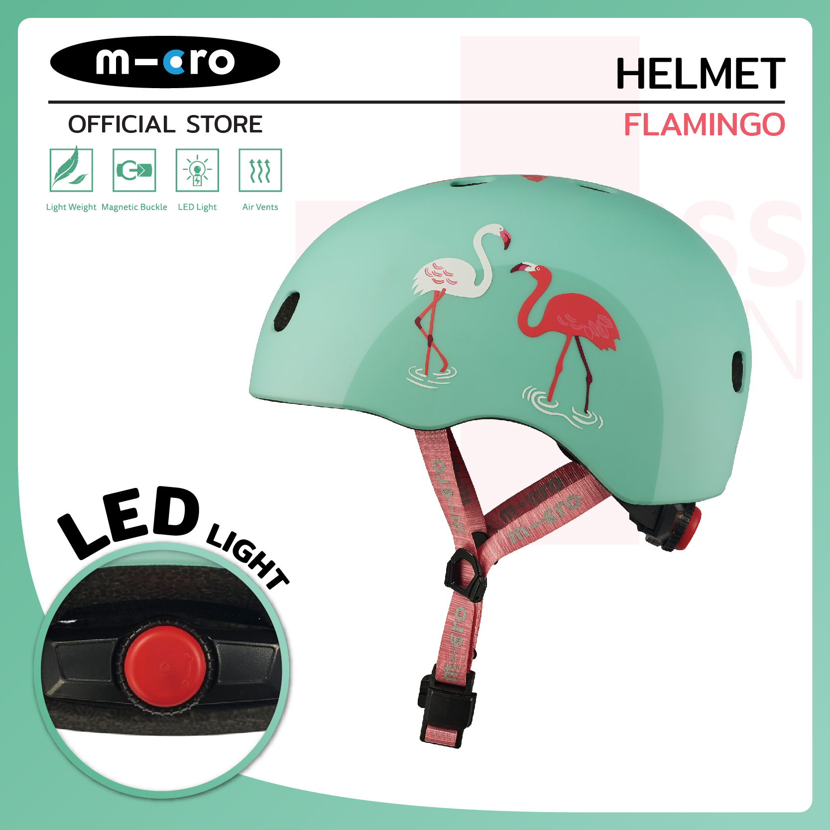 Micro Helmet Flamingo ราคา 2,475 บาท*ส่งฟรี