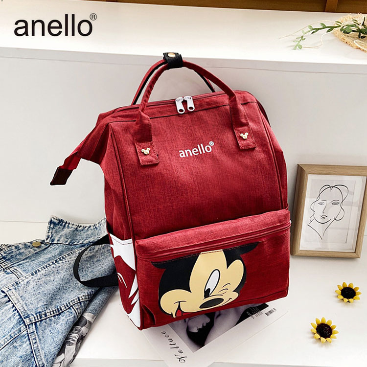 [จัดส่งจากไทย! kerry]กระเป๋า Anello Mickey ใบใหญ่ มี 5 / กระเป๋า Anello Đisnēy 2020 Polyester Canvas Backpack Limited