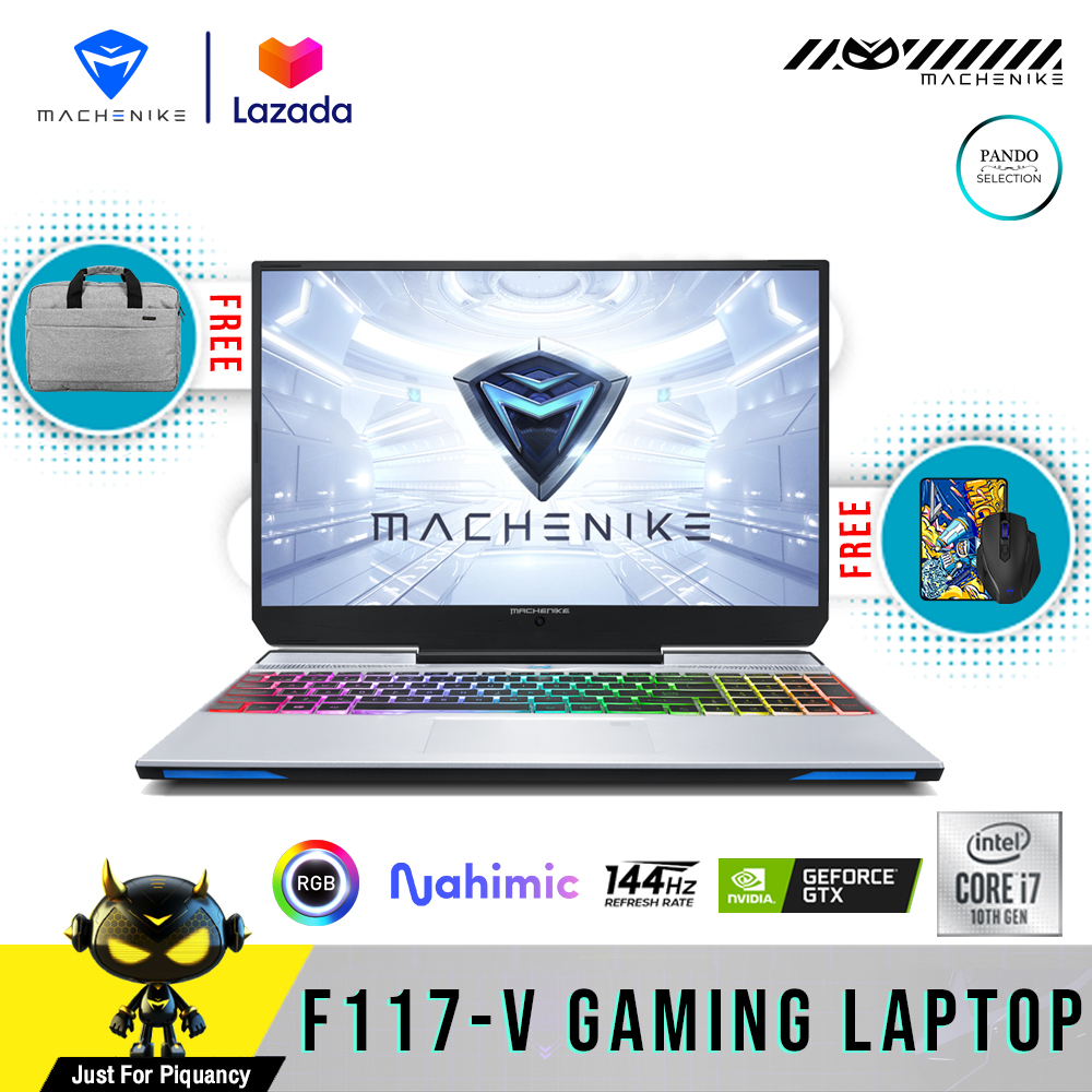 Machenike F117-V Intel i7-10750H 10TH Gen | GTX1650Ti 4GB | 16GB Ram เกมมิ่งแล็ปท็อป จอ 15.6 นิ้ว 144hz Gaming Laptop