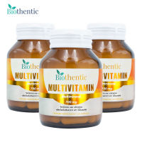 [แพ็ค 3 ขวด] วิตามินรวม และ แร่ธาตุรวม ไบโอเธนทิค Multivitamin and Multimineral Biothentic Vitamin A B1 B2 B3 B5 B6 B7 B9 B12 C D E K Zinc Magnesium ซิงค์ แมกนีเซียม