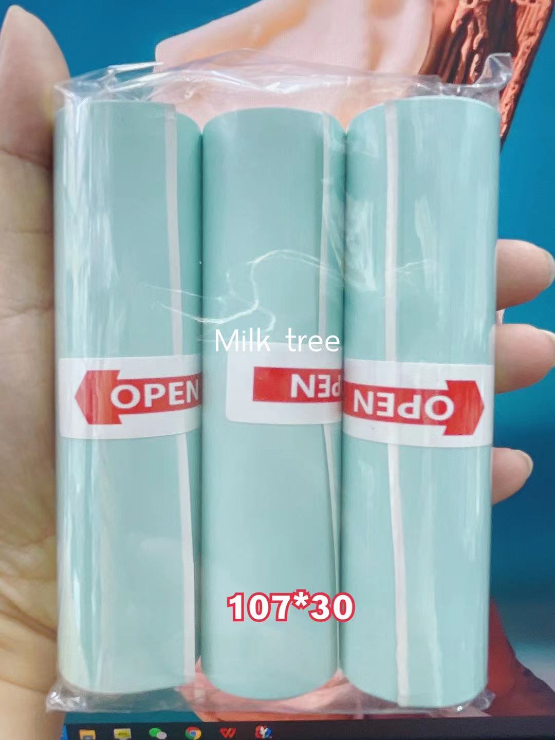 กระดาษสติ๊กเกอร์ A9 Max / ขนาด 110*30mm. Peripage A9max A9S Max กระดาษสติ๊กเกอร์ 107*30mm