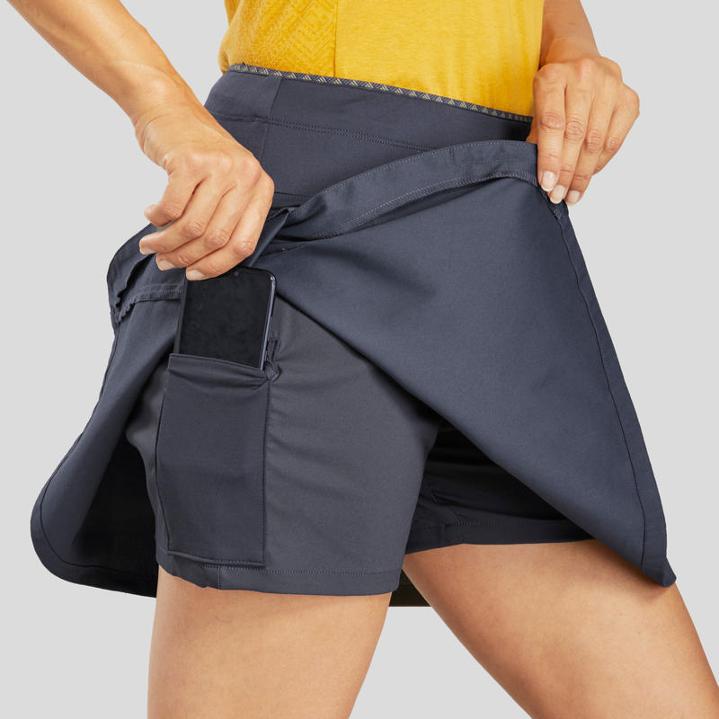 กางเกงกระโปรงผู้หญิงสำหรับใส่เดินป่าธรรมชาติรุ่น NH100 Fresh