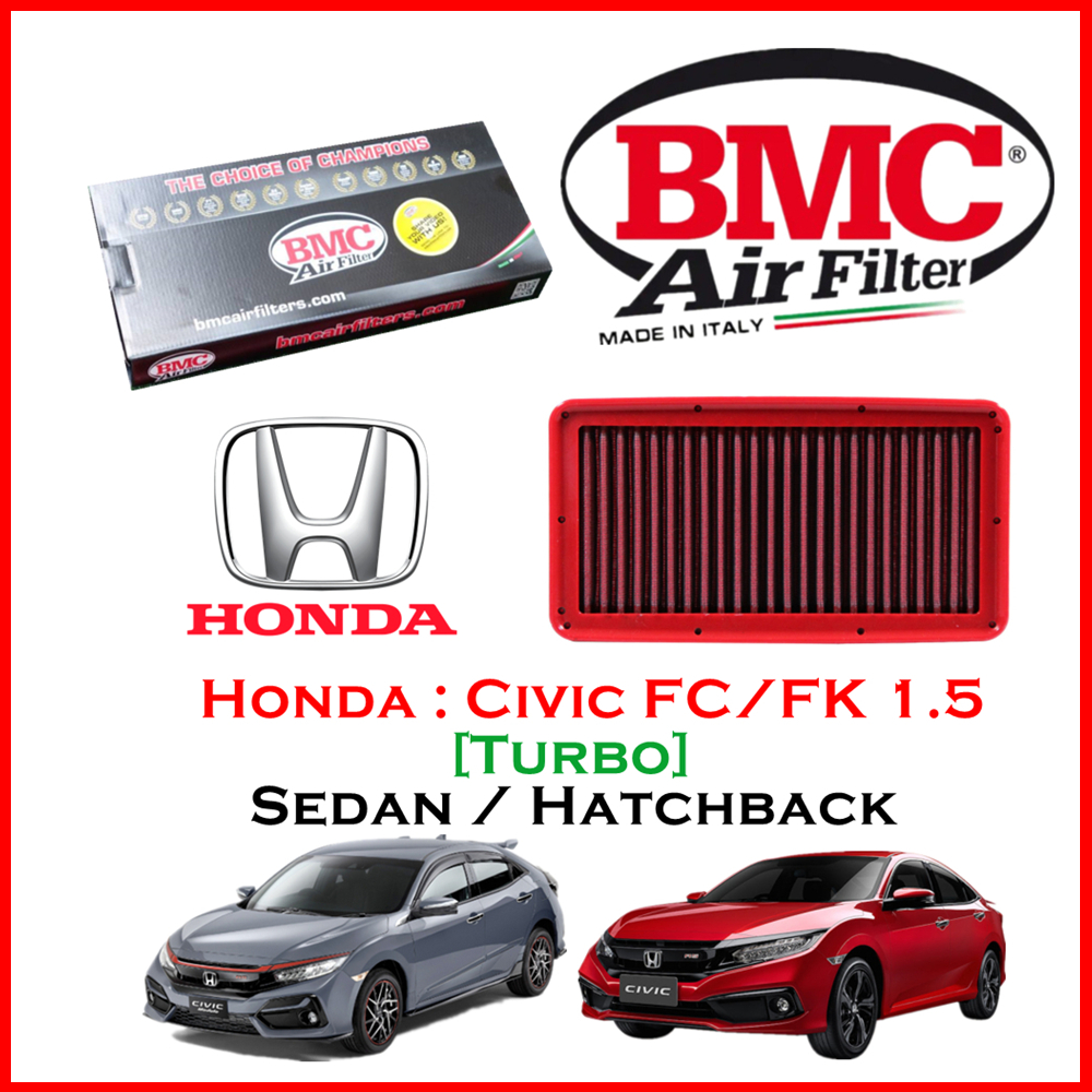 BMC Airfilters® (ITALY) Performance Air Filters กรองอากาศแต่ง สำหรับ Honda : CIVIC FK / FC 1.5 Turbo เทอร์โบ (ปี 2018-2021) โดยตัวแทนจำหน่าย BMC [ST MINI] (สินค้าพร้อมส่ง) ราคา 3,390 บาท*ส่งฟรี
