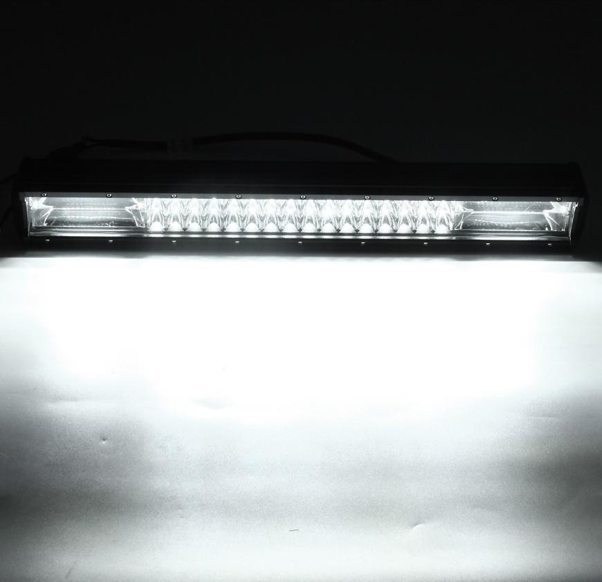 LED LIGHT BAR TRI ROW SPot FLOOD BEAM ไฟรถยนต์บาร์ยาว ไฟหน้ารถ ไฟรถส่องสว่าง 288W ขนาด 20 นิ้ว รุ่น SuperBright เเสงขาว จำนวน 1 ชิ้น