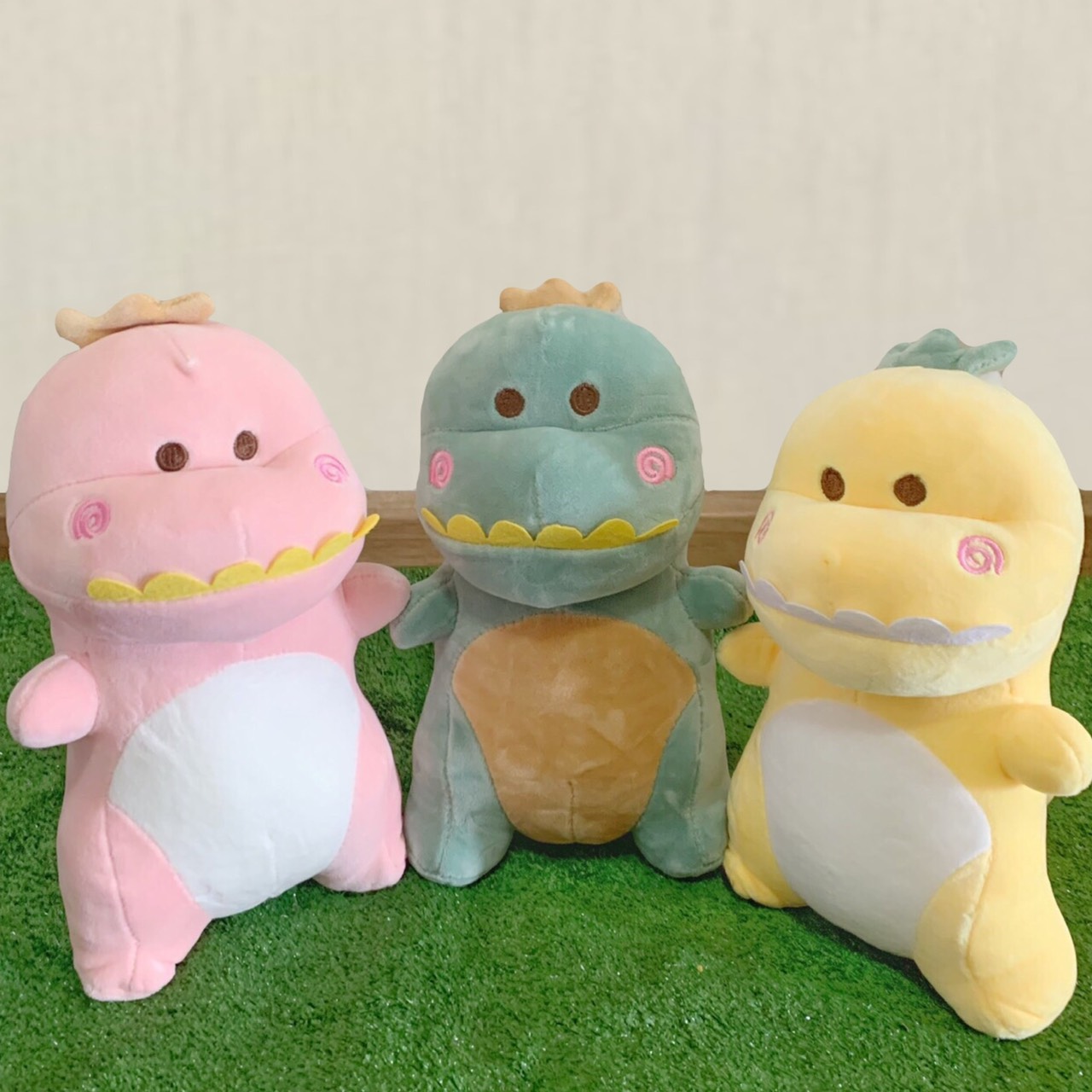 [Babytoy&stuff]ตุ๊กตาไดโนเสาร์ ตุ๊กตานุ่มนิ่ม  ไดโนเสาร์ (9นิ้ว)  รุ่นใหม่ผ้านิ่ม นุ่มนิ่มสุดๆ