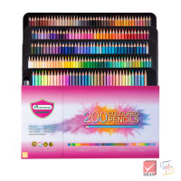 Master Art มาสเตอร์อาร์ต สีไม้ ดินสอสีไม้ แท่งยาว 200 สี รุ่นใหม่ จำนวน 1 กล่อง