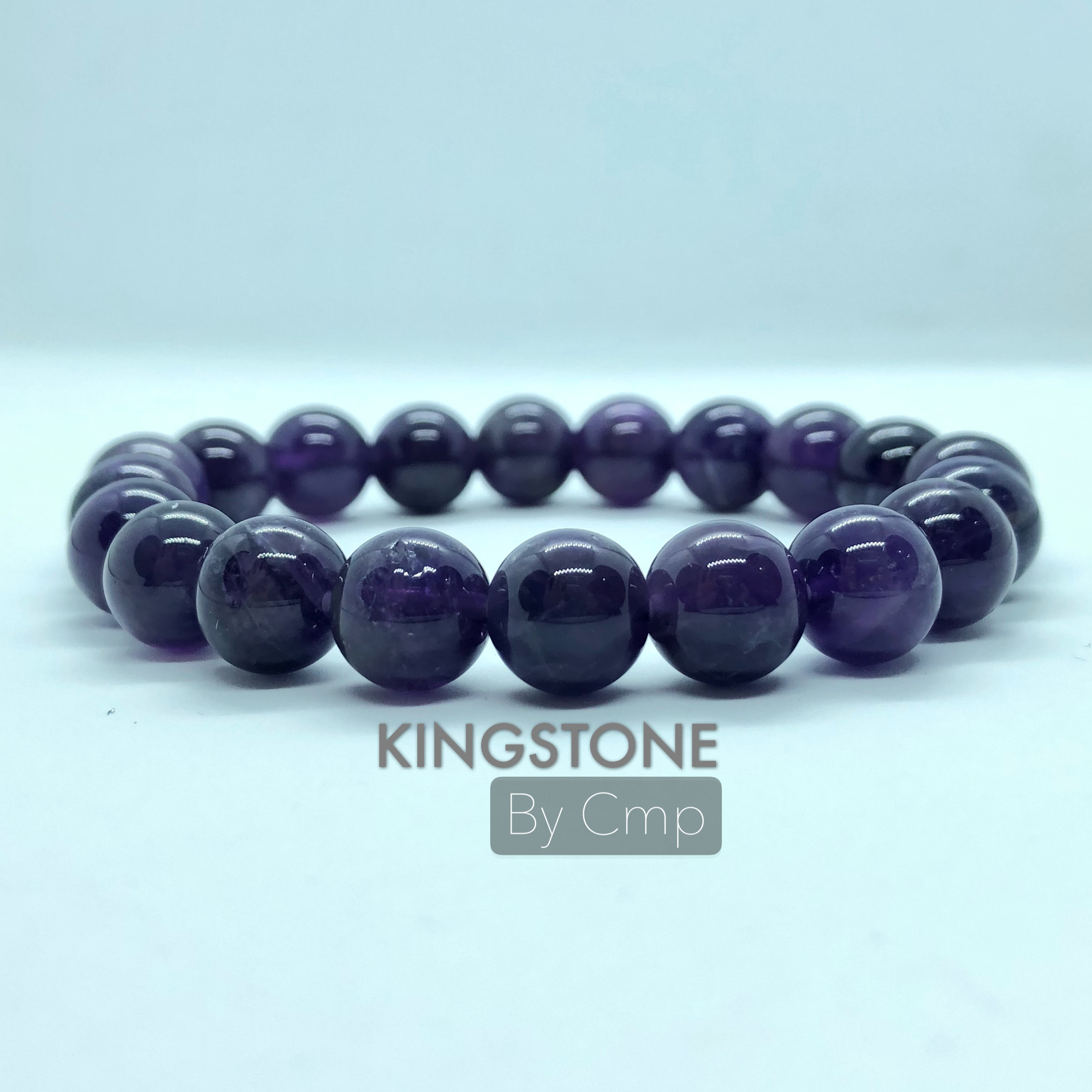 Amethyst Premium Grade Amethyst Stone Bracelet, Premium Grade, 8 10 12 14 Mm.