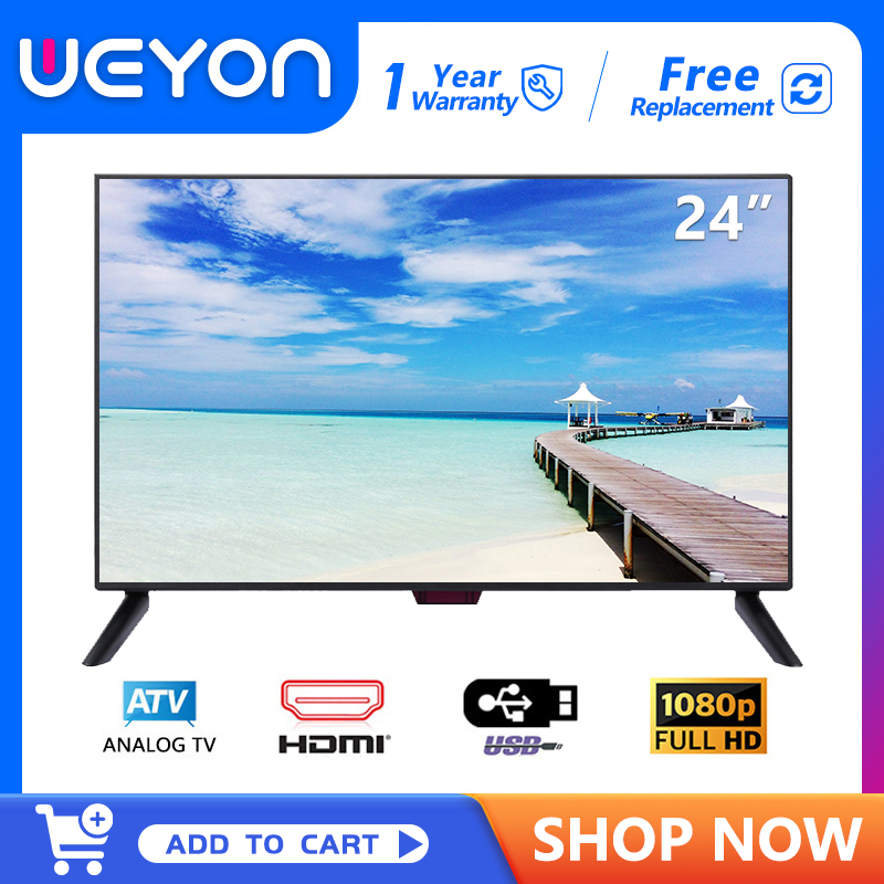 Weyon Led Tv 24 Inch Flat Screen Tv Full Hd Hdmi_Av_Vga_Usb ราคา 1,650 บาท*ส่งฟรี