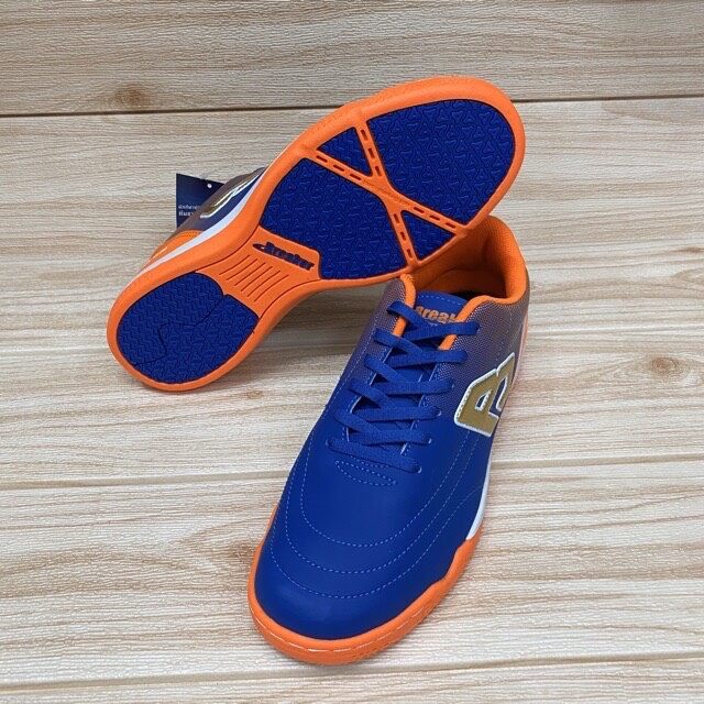 รองเท้าฟุตซอล Breaker BK 1216. สีน้ำเงิน/ส้ม