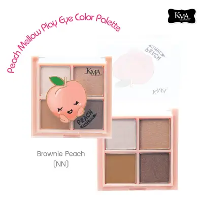 KMA Peach Mellow Play Eye Color Palette อายแชโดว์ พาเลทตา 4 สี เนื้อแมทท์และชิมเมอร์ในเซ็ตเดียว