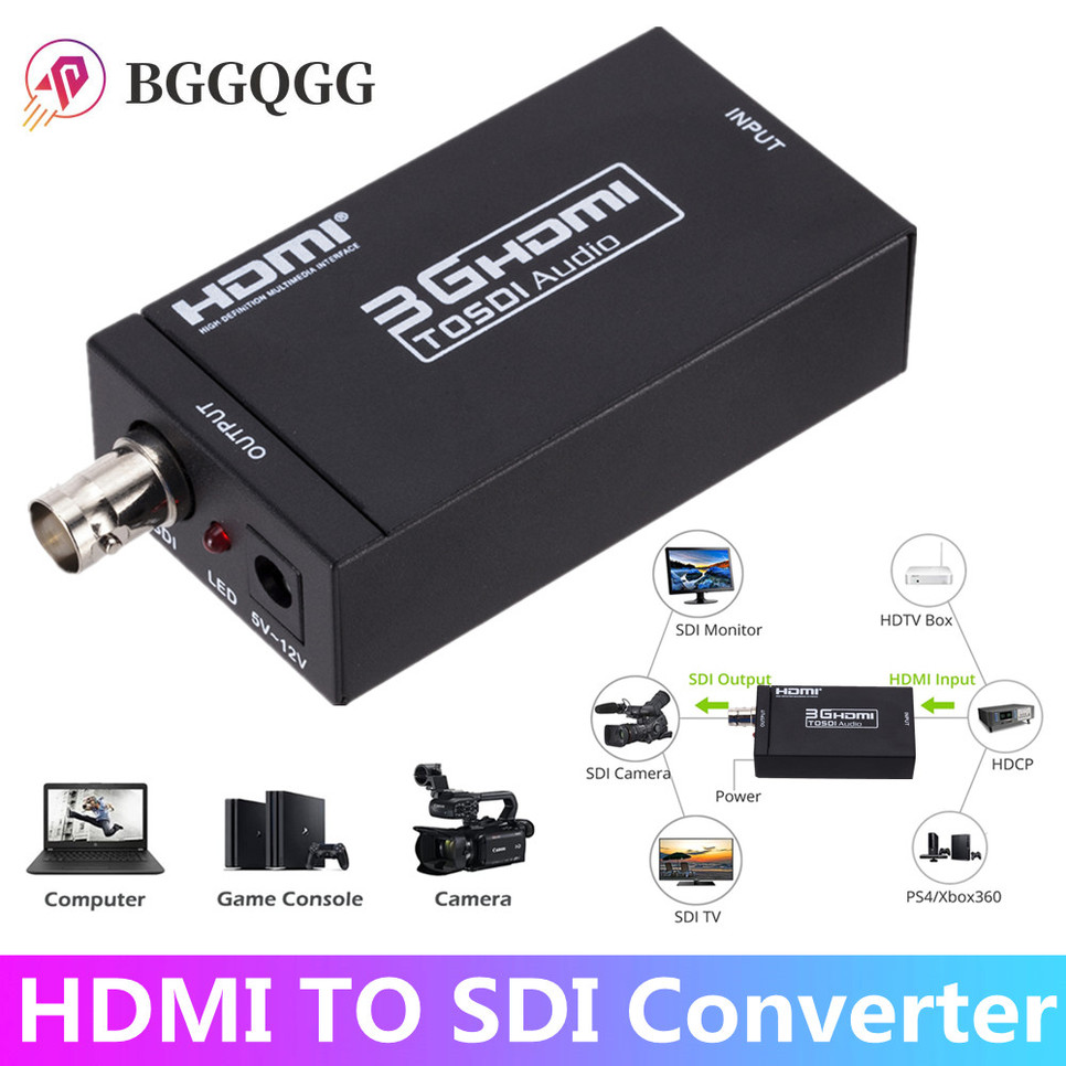 【サイズ】 StarTech.com SDI - HDMIコンバーター 3G SDI - HDMIアダプタ SDIデイジーチェーンポート搭載
