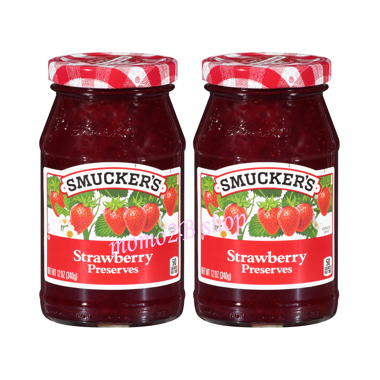 Smucker’s Jam สมักเกอร์ แยมผลไม้ รสสตรอว์เบอร์รี ขนาด 340 กรัม (2 กระปุก)