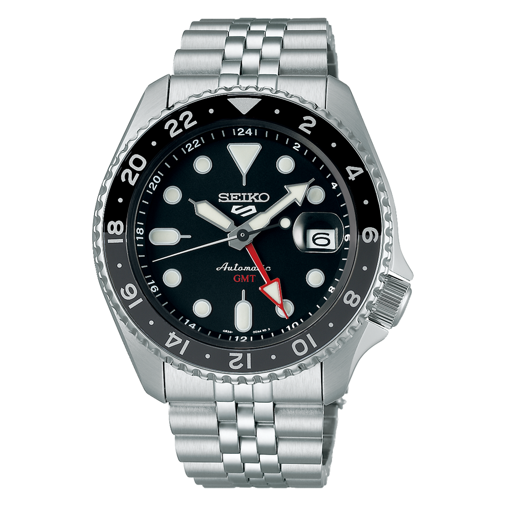 SEIKO 5 Sports SKX Sports Style GMT Series นาฬิกาข้อมือผู้ชาย สายสแตนเลสสตีล รุ่นSSK001,SSK001K,SSK001K1,SSK003,SSK003K,SSK003K1,SSK005,SSK005K,SSK005K1 ของแท้ 100% ประกันศูนย์ seiko ราคา 19,000 บาท*ส่งฟรี