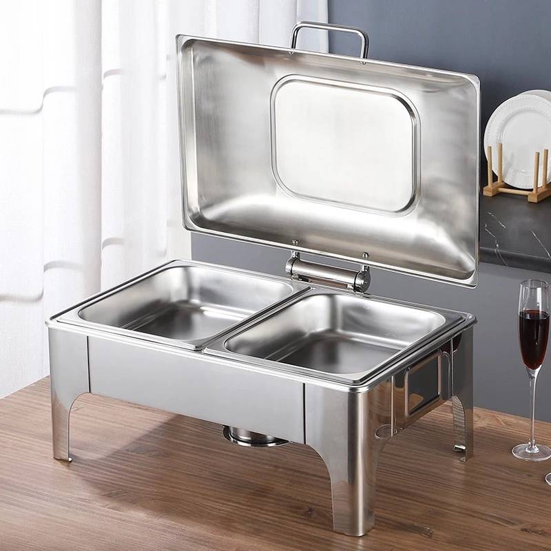 อ่างอุ่นอาหาร 37x57cm. มีโช๊ค (ถาดคู่ 1/2) อ่างอุ่นอาหารสแตนเลส ราคา 2,790 บาท*ส่งฟรี