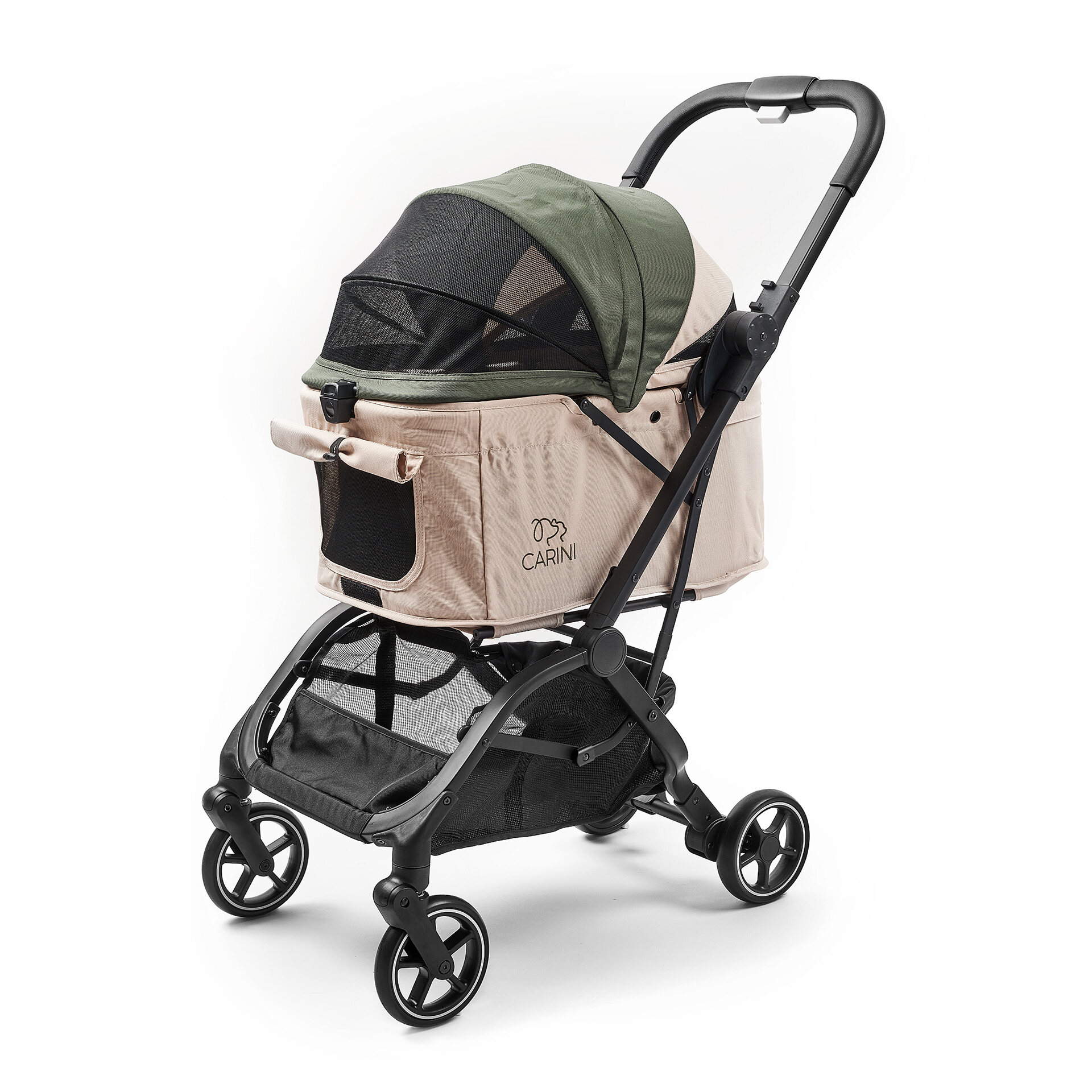 Carini Superfast Auto Folding Pet Stroller รถเข็นสัตว์เลี้ยงพับเก็บอัตโนมัติ รถเข็นสุนัข รถเข็นแมว ราคา 9,990 บาท*ส่งฟรี