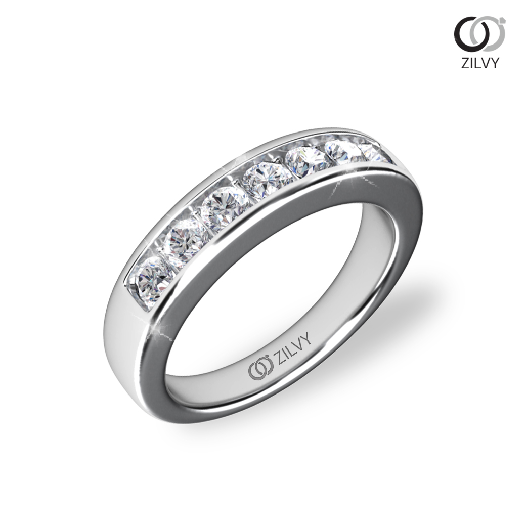 Zilvy Sukanya - แหวนหญิงเพชรน้ำร้อย 0.49 กะรัต (GR755) ราคา 45,500 บาท*ส่งฟรี