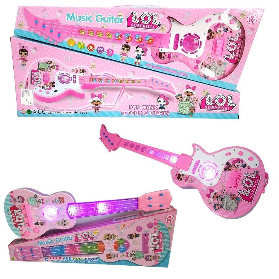 กีต้าร์เด็ก มีเสียงมีไฟ ปรับสายได้ ของเล่น กีต้า อูคูเลเล่ ukulele ของเล่นเด็ก กีต้า TOY 2 KIDS