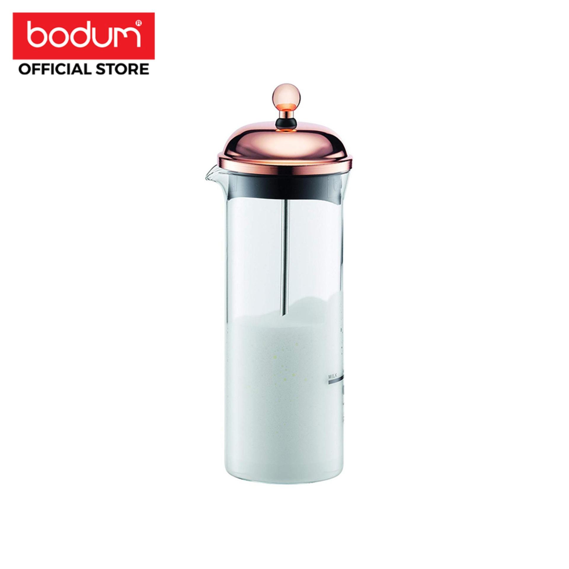 Bodum อุปกรณ์ทำฟองนมแบบแมนนวล รุ่น CHAMBORD ขนาด 5 ออนซ์ สีเงิน 11653-18
