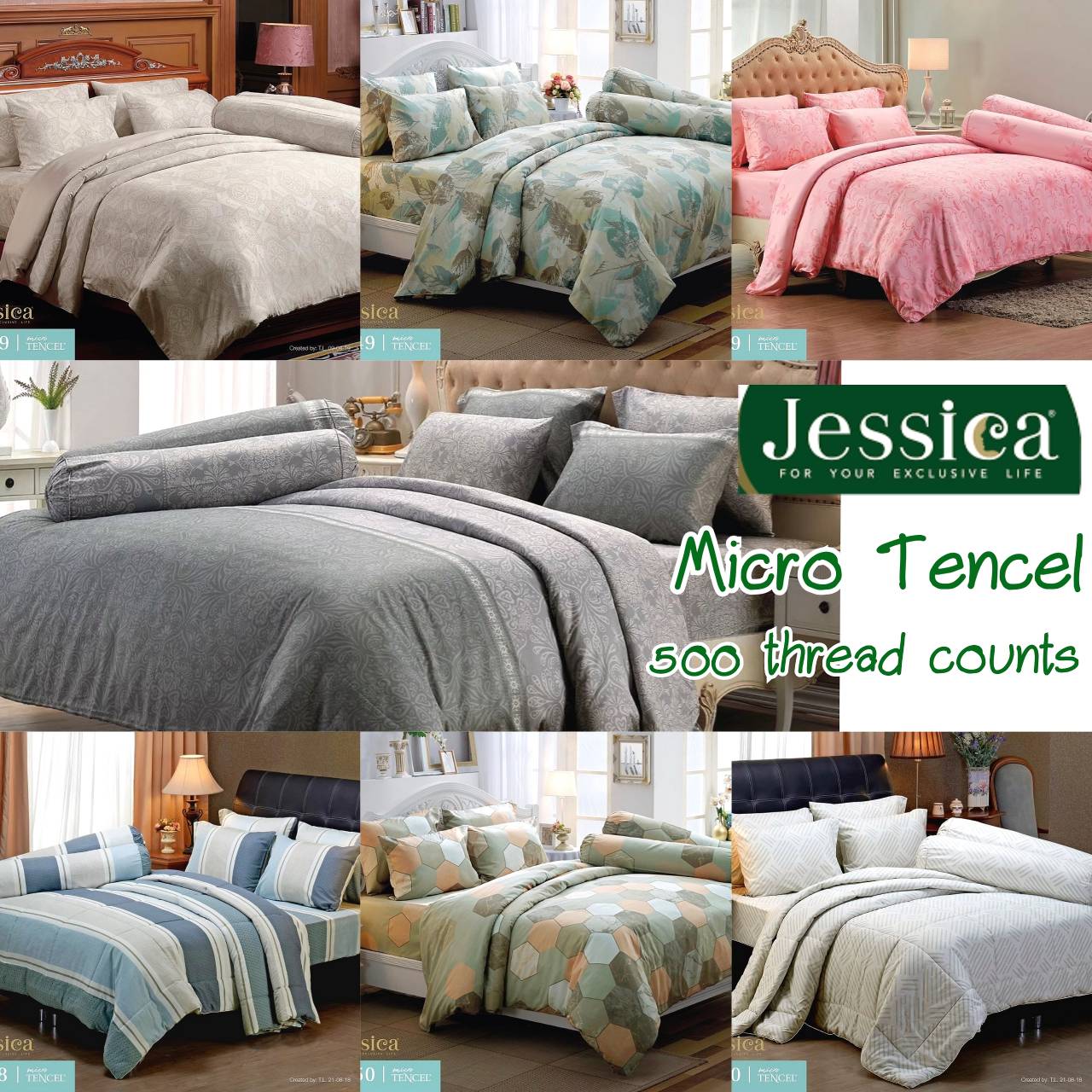 ONLY Comforter JESSICA 500 thread counts print series luxury blend yarn ราคา 1,569 บาท*ส่งฟรี