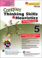 SAP Thinking Skills & Heuristics Workbook P1 - P6  แบบฝึกทักษะการคิดวิเคราะห์ แก้โจทย์ปัญหาคณิตศาสตร์ Math Problem