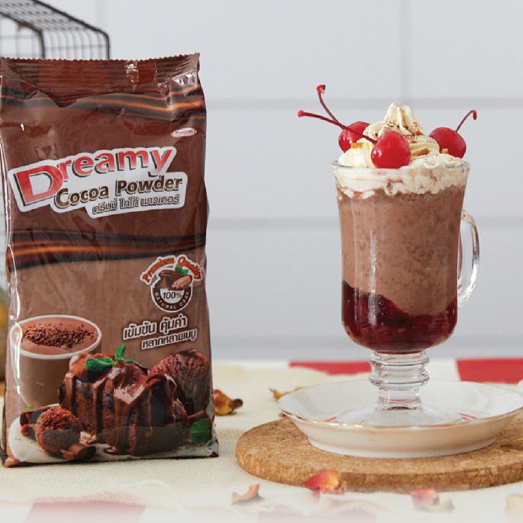 โกโก้ ดรีมมี่ พาวเดอร์ 🍫 Dreamy Cocoa Powder ผงโกโก้ ตรา ดรีมมี่ : 160กรัม และ 500กรัม คีโตทานได้ ราคา 90 บาท*ส่งฟรี