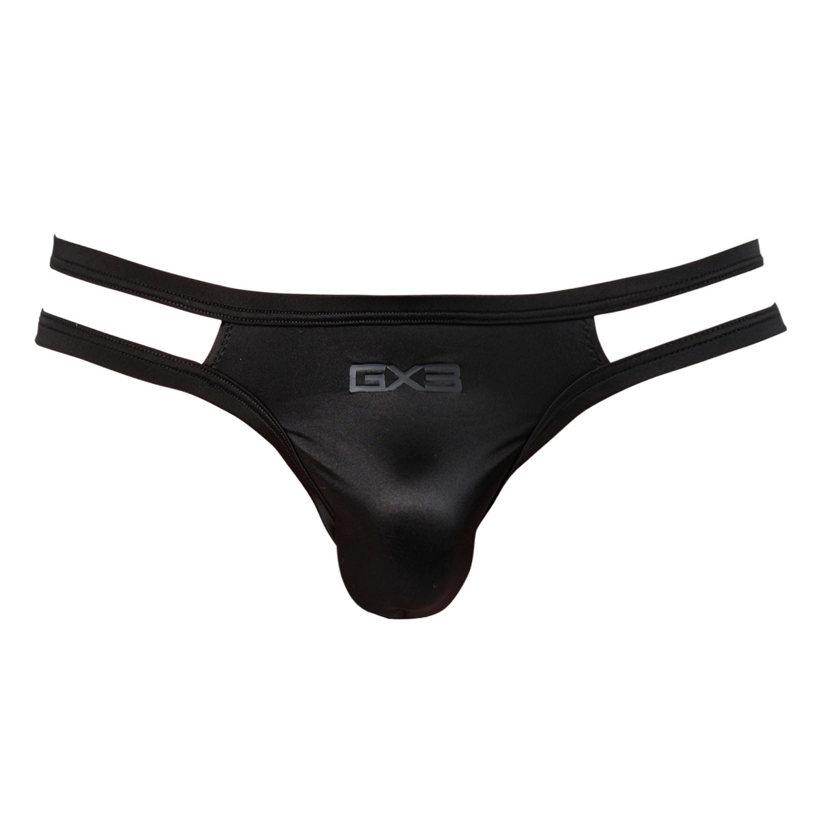 GX3 Men Underwear Shine Plus Black Assorted - Slit Bikini