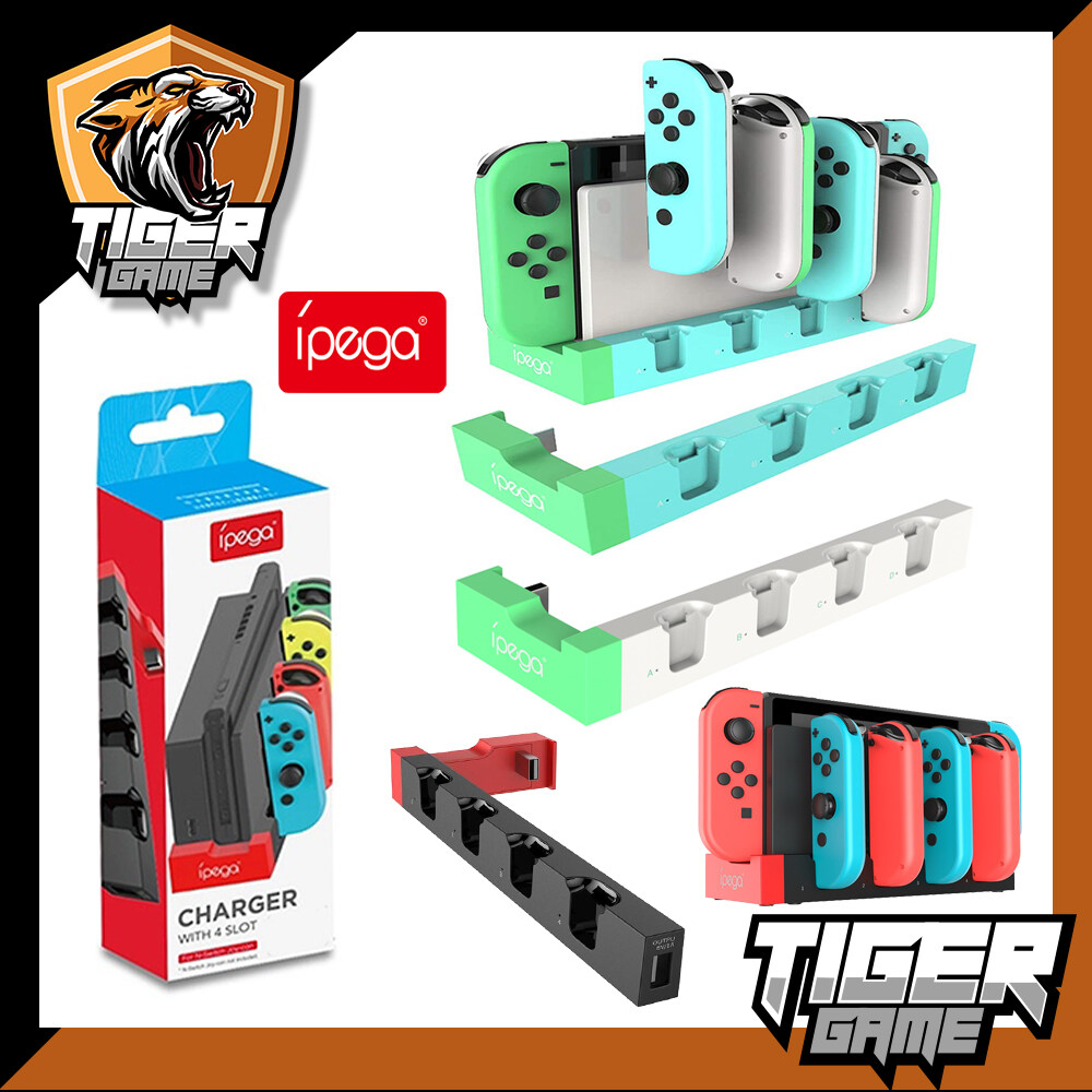 แท่นชาร์จ Ipega Charger with 4 Slot for Nintendo Switch Joy-Con (แท่นชาร์จ)(แท่นชาร์จ Joy con)(Ipega)(Ipega charger)