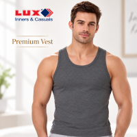 เสื้อกล้ามผู้ชาย LUX Premium Vest ผ้าฝ้าย 100% ผ้านุ่มสบาย ไม่ร้อน ระบายอากาศได้ดี