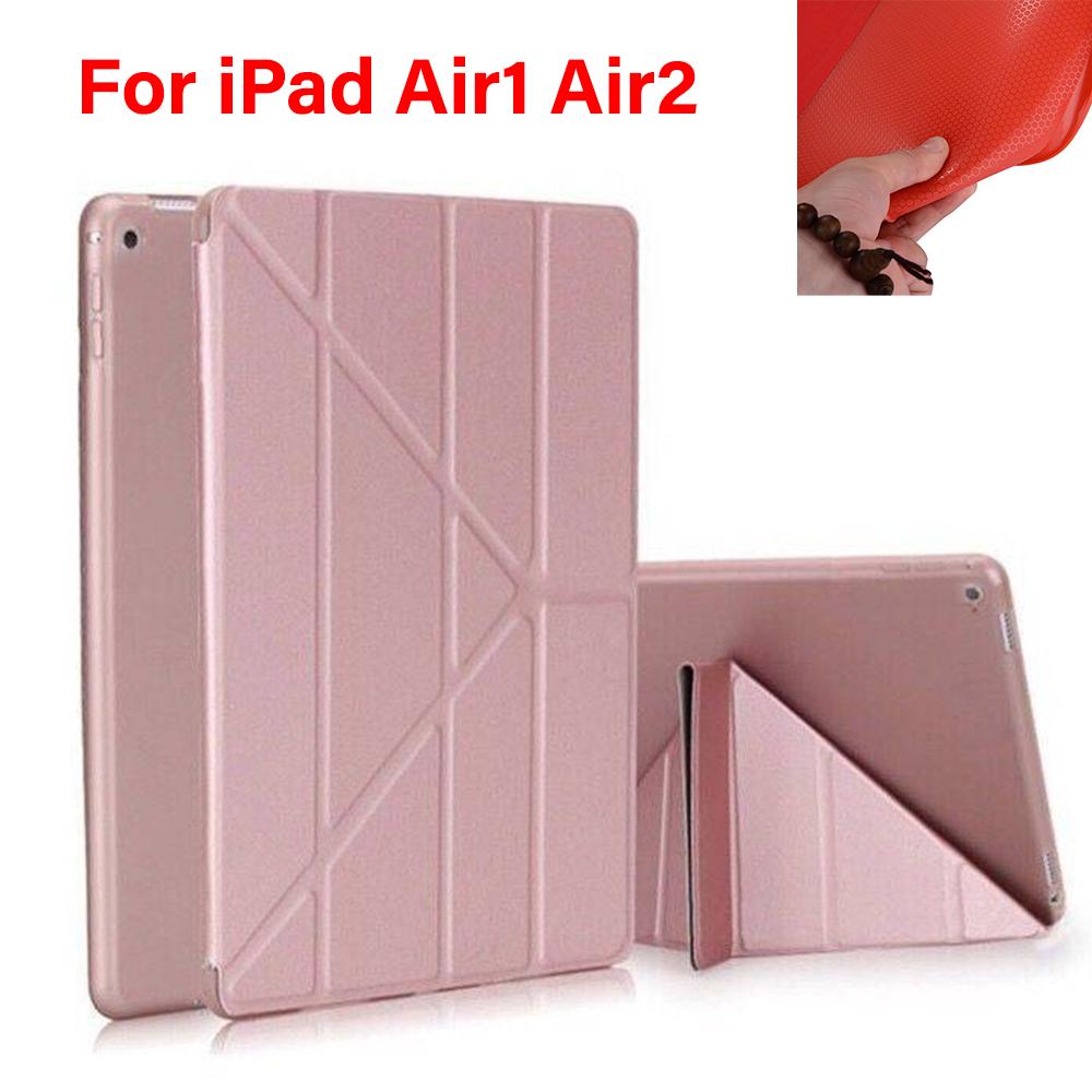 เคสiPad Air1 Air2 เคสนิ่ม TPU สามารถพับได้หลายรูปแบบ Y foldable เคสไอแพด สำหรับรุ่น iPad Air1 Air2