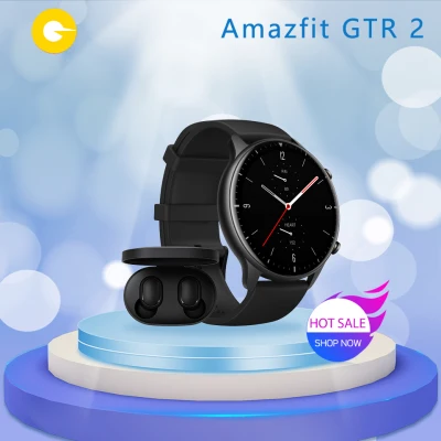 Amazfit GTR 2 แถมฟรี Mi True Wireless Earbuds Basic 2！นาฬิกาอัจฉริยะ (รับประกันศูนย์ 1 ปี)