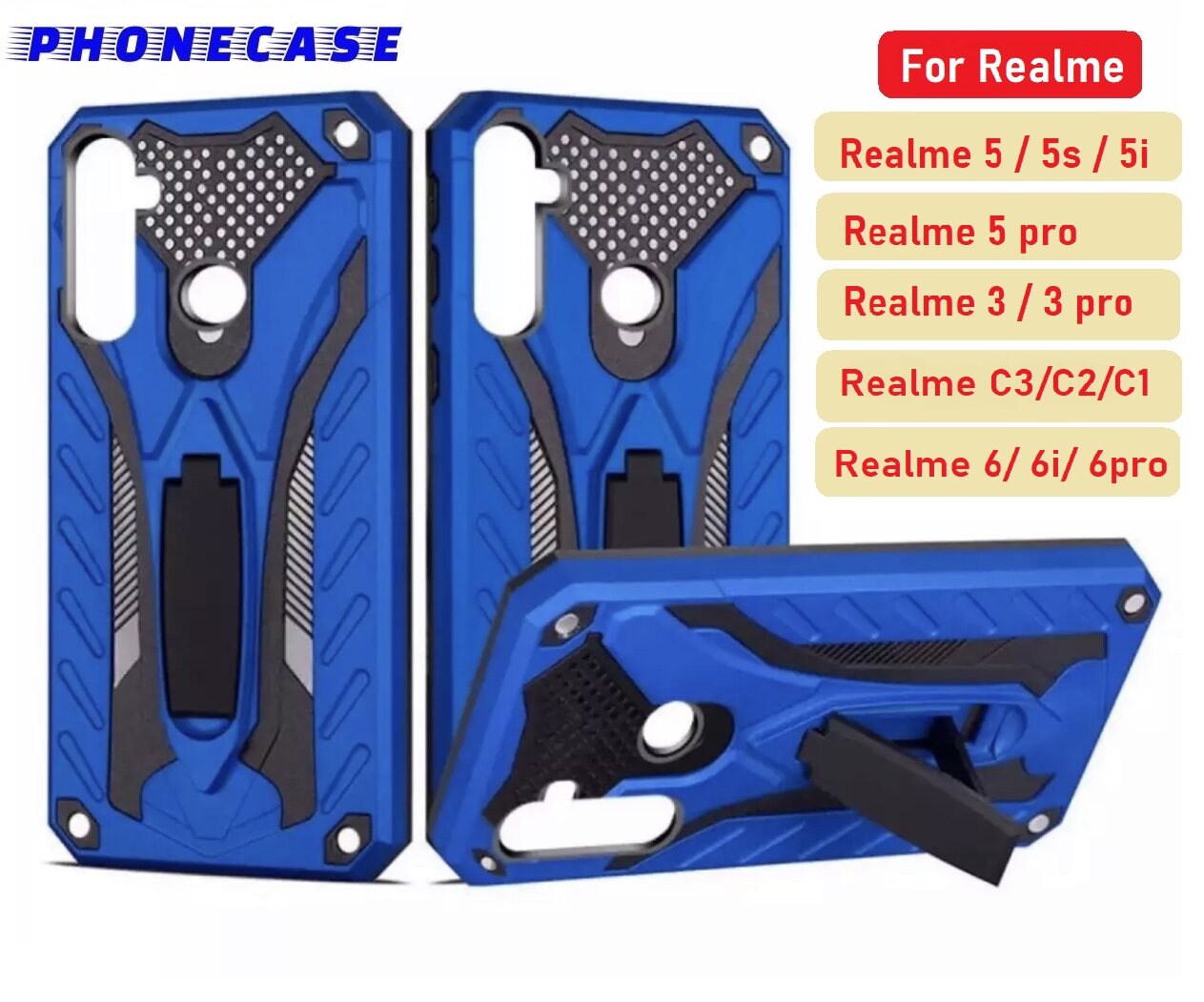 ❌ส่งไว❌Case Realme C11 Realme6i Realme6 Realme6pro Realme C3 C2 C1 Realme3 Realme3pro Realme5 Realme5s Realme5i Realme8 เคสเรียวมี เคส Realme C21 / C25 / C20 case เคสหุ่นยนต์ เคสกันกระแทก TPU CASE