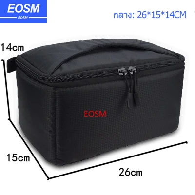 EOSM Waterproof DSLR Camera storage bag เลนส์ขนาดใหญ่กระเป๋ากล้องใส่พกพา Partition สำหรับ DSLR SLR Canon Nikon SONY (2)