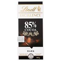 คีโต ลินด์เอ็กเซอร์แลนด์ ดาร์กช็อกโกแลต Lindt Excellence Dark Cocoa Chocolate(ดาร์ค 85%)