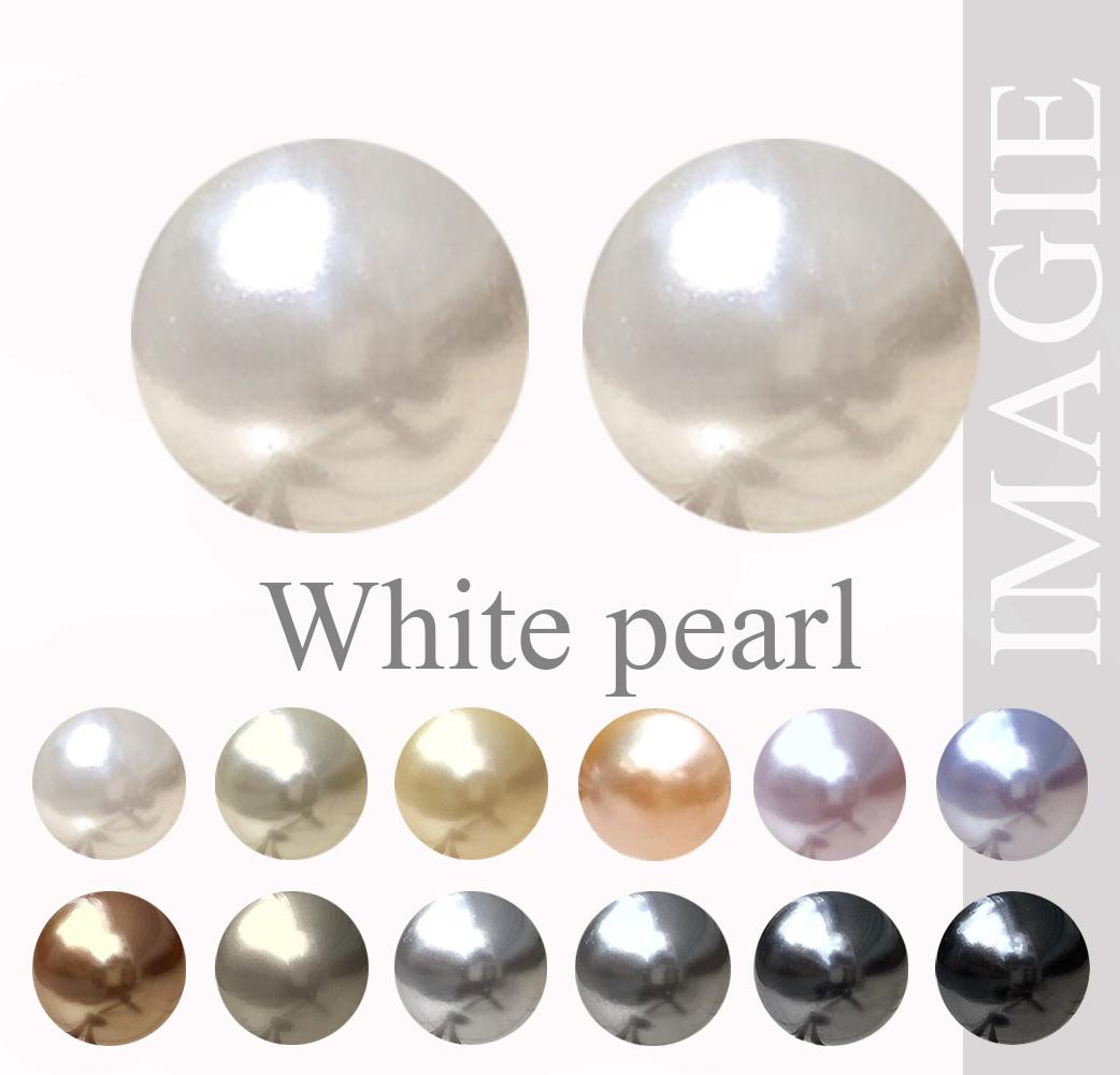 IMAGIE ต่างหูมุกสังเคราะห์ Swarovski Pearl 6-8-10mm