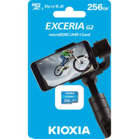 KIOXIA Exceria G2 256GB microSDXC UHS-I U3 V30 4K High-Speed Memory Card for Professional Photography and 4K Video Recording