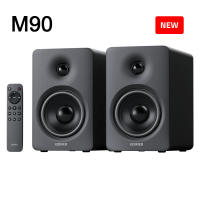 EDIFIER M90 ลำโพงบลูทูธ คุณภาพสูง Hi-Res Audio Desktop speakers 100W output Compact Active Speaker 2.0 Bi-amplifier Speakers Bluetooth V6.0，HDMI eARC Optical USB-C AUX inputs Sub Out Port