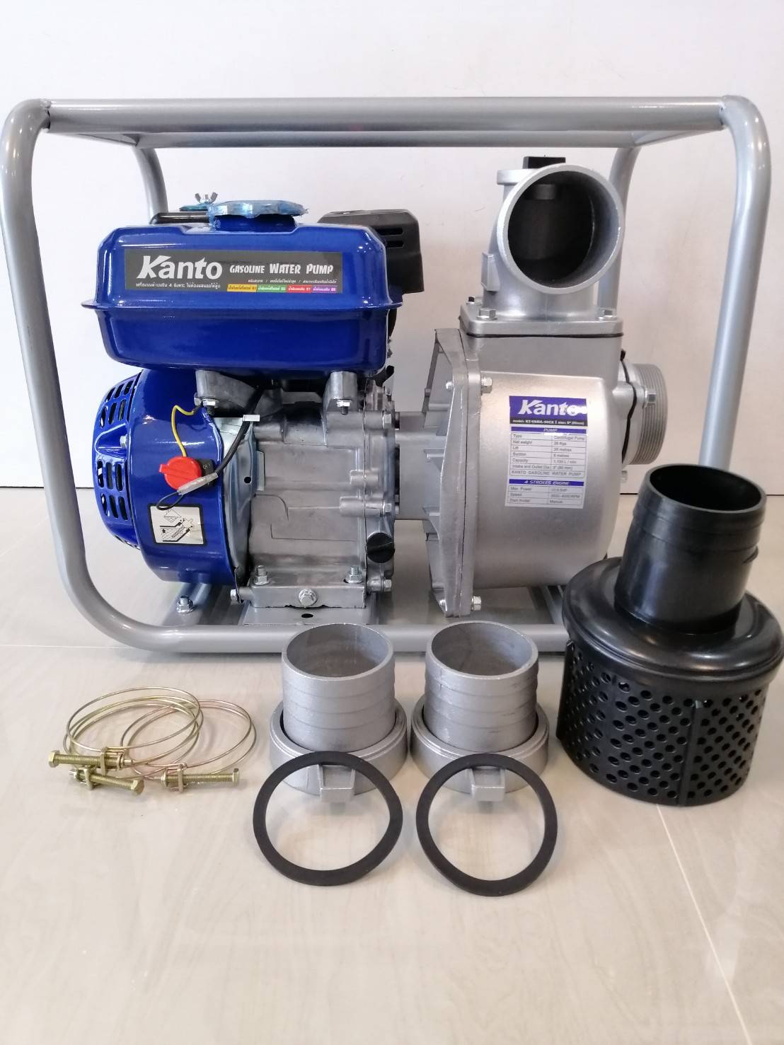 เครื่องสูบน้ำเบนซิน 3 นิ้ว เครื่องปั๊มน้ำเบนซิล 3 นิ้ว เครื่ิองยนต์ 6.5 แรง พร้อมปั๊ม 3 นิ้ว KANTO (รุ่นขายดี) มีรับประกัน 1 ปี ราคา 4,550 บาท*ส่งฟรี