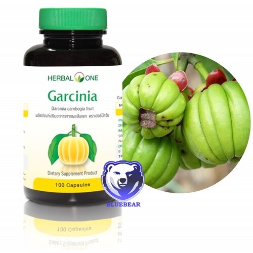 Herbal One Garcinia เฮอร์บัล วัน การ์ซีเนีย [100 แคปซูล] เผาผลาญไขมันส่วนเกิน ลดการสะสมของไขมันใหม่