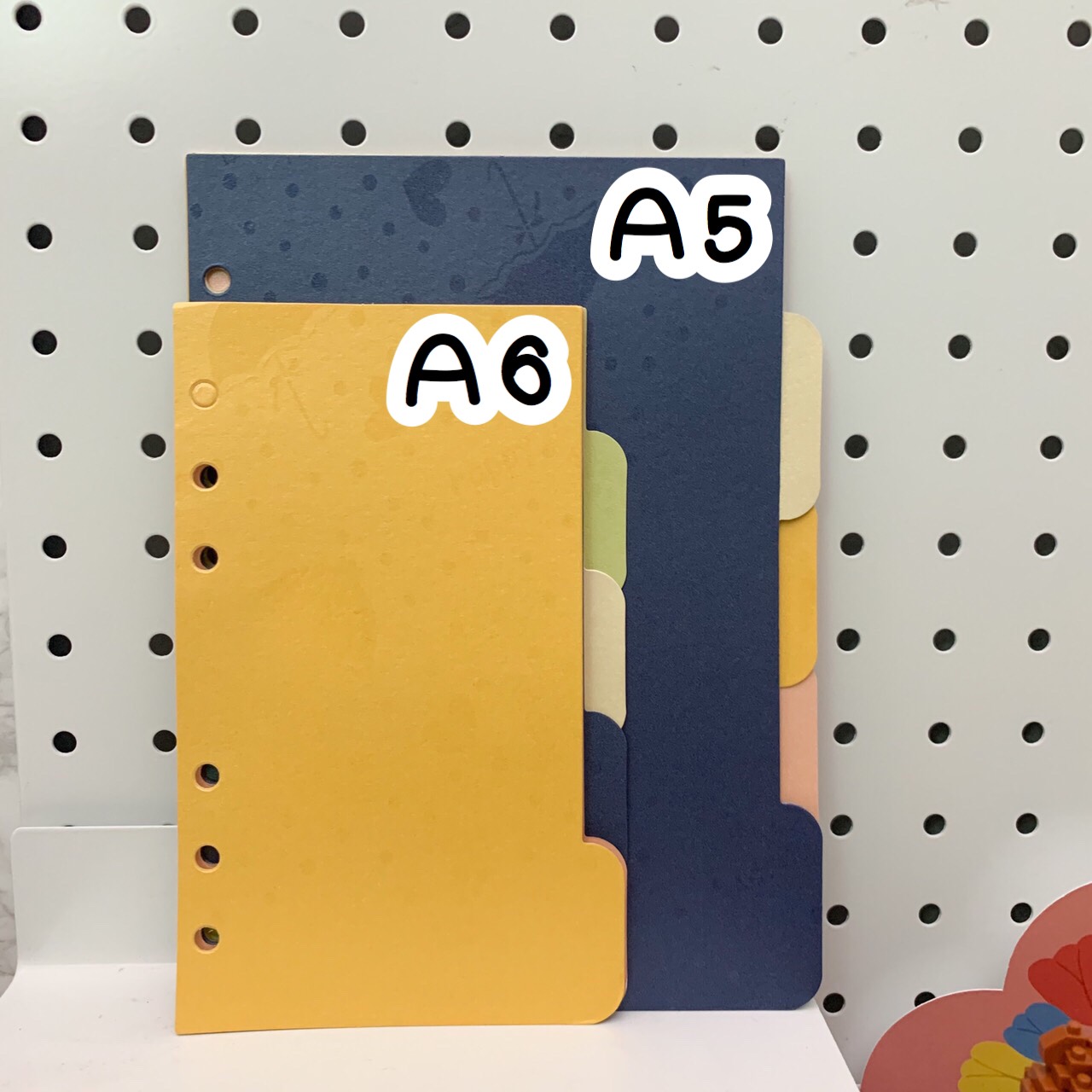 ที่คั่นแพลนเนอร์ คั่นสมุดแพลนเนอร์  5 สี  แบ่งแพลนเนอร์ 5 หัวข้อ  ขนาดที่จำหน่าย A5 A6