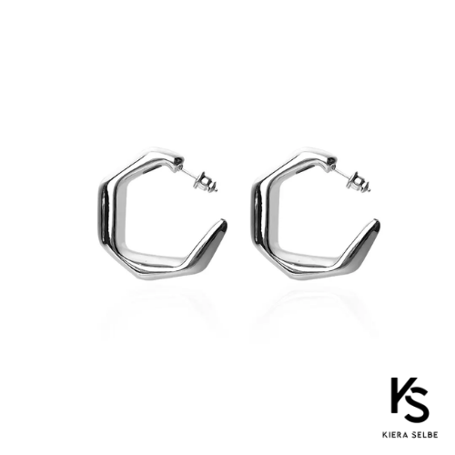 Heptagon Earring, 925 Sterling Silver Earrings,'Inferno Collection' | Kiera Selbe Brand ราคา 9,990 บาท*ส่งฟรี