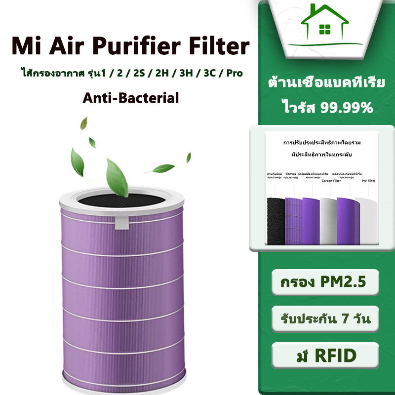 โปรโมชั่น Flash Sale : ??【มี RFID】?? เข้ากันได้ Xiaomi Air Purifier Filter HEPA ไส้กรองอากาศ xiaomi 2S 2H 2C 3C 3S 3H Pro mi air purifier filter มีกรองคาร์บอน