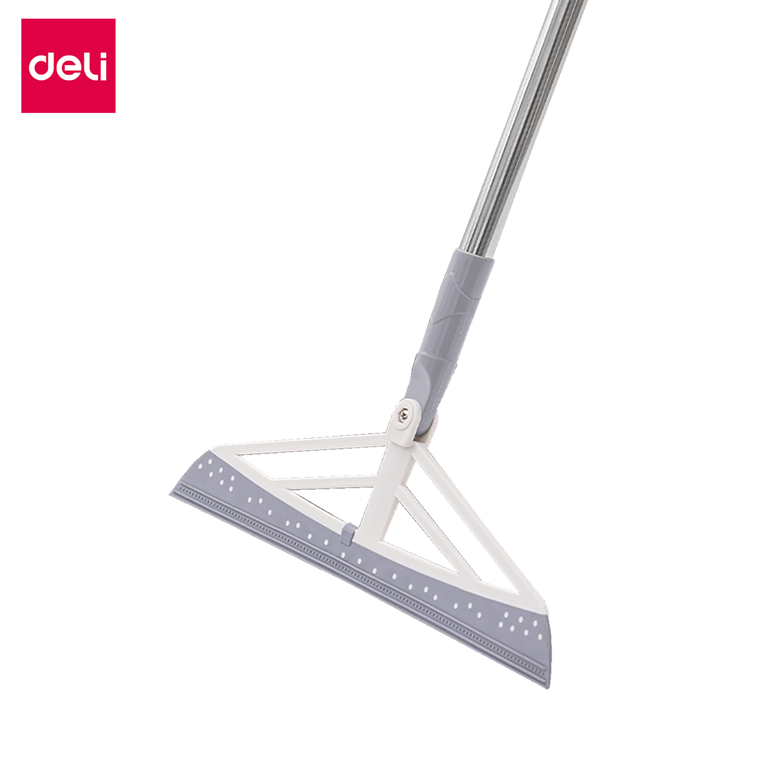Deli ไม้กวาดรีดน้ำ ไม้กวาดน้ำ ไม้กวาดซิลิโคน ไม้กวาดขนสัตว์ ที่ปาดน้ำ ที่รีดน้ำ ด้ามจับสแตนเลส ทำความสะอาดง่าย ใช้งานง่าย สำหรับกวาดน้ำและฝุ่น Wiper Broom ราคา 37 บาท*ส่งฟรี