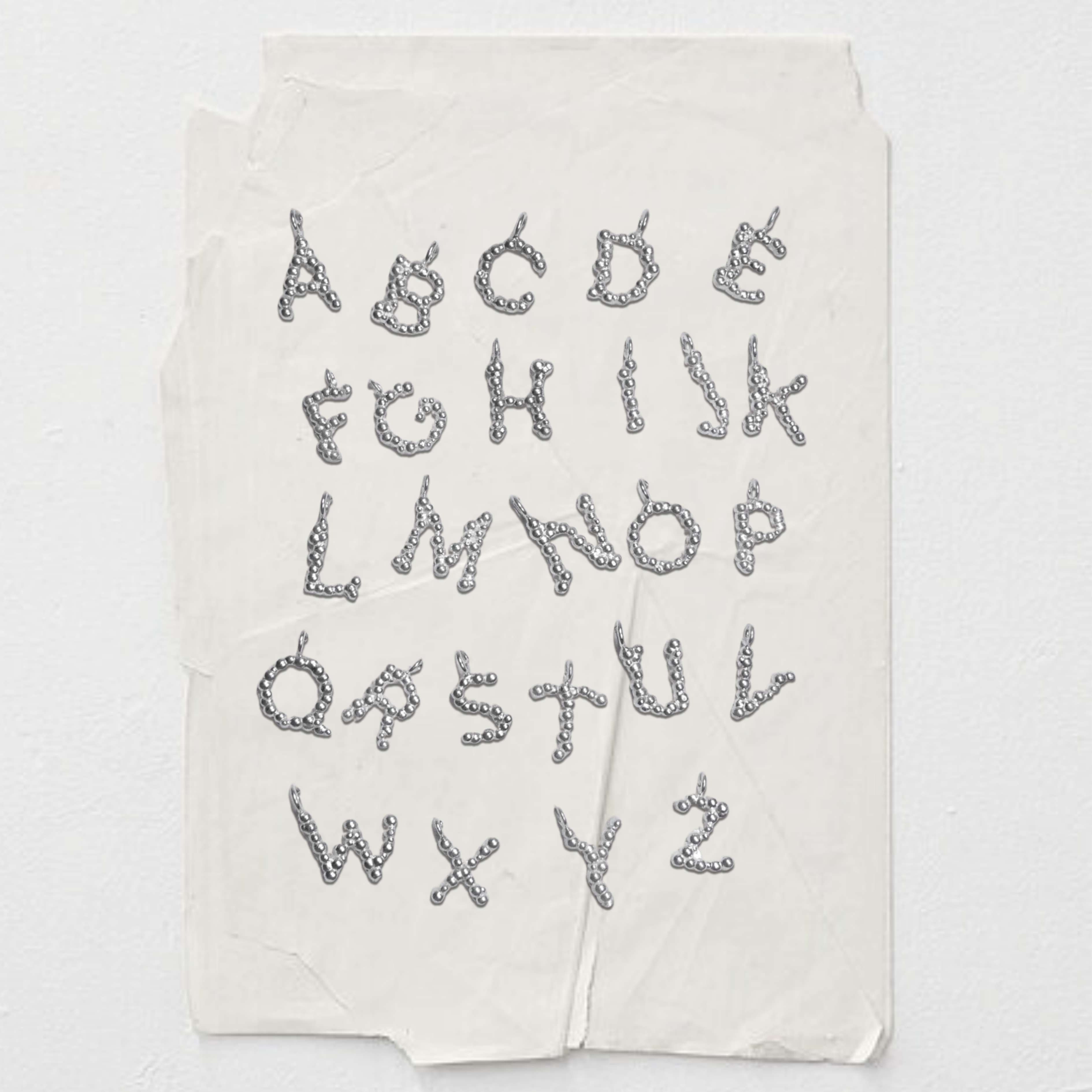 OriginAg - Silver Alphabet Ag Pendant ราคา 200 บาท*ส่งฟรี